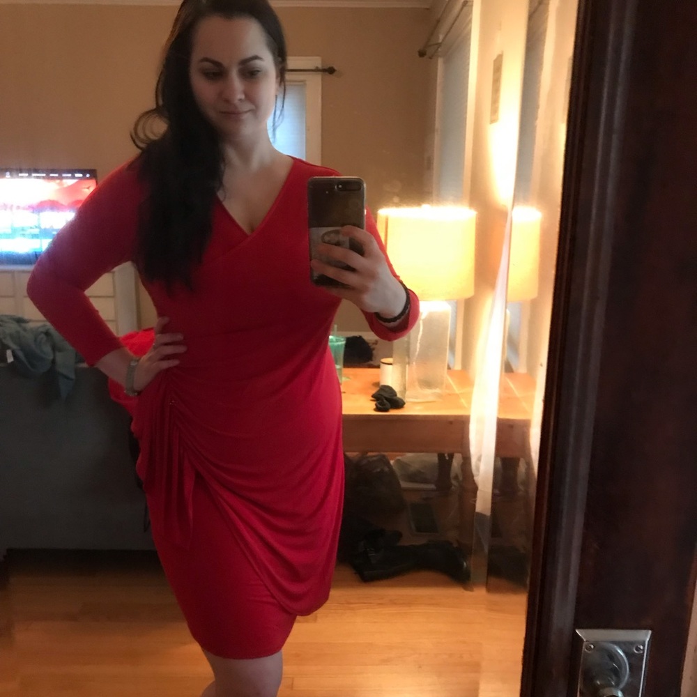 WOT Calvin Klein Red Hot Dress
